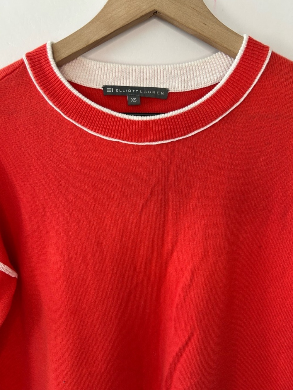 Elliot Lauren Women’s Red and White Sweater, Size XS - Picture 2 of 8